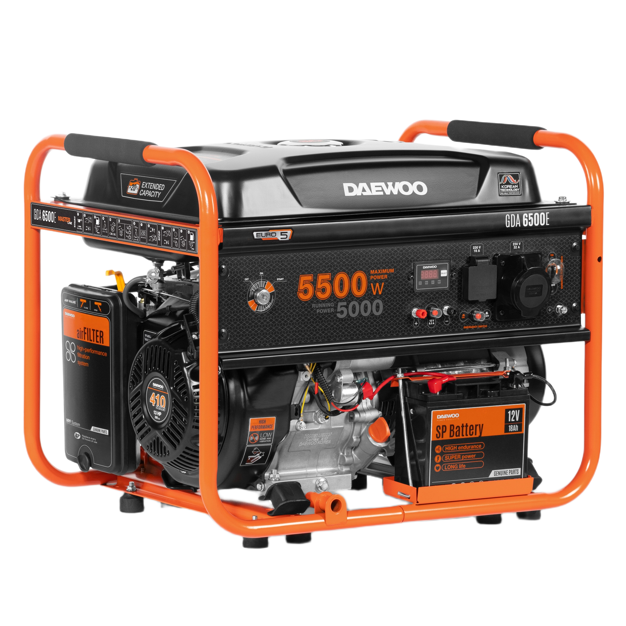 Agregat prądotwórczy DAEWOO GDA 6500E 5.5kW